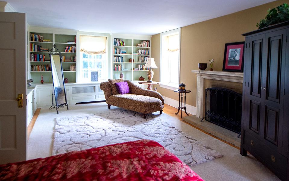 Oscar Hammerstein's study open for inspection during the visit of the Bucks County Playhouse cast of "Tick, Tick...Boom!", at the historic home of Oscar Hammerstein, in Doylestown, on Wednesday, June 28, 2023.