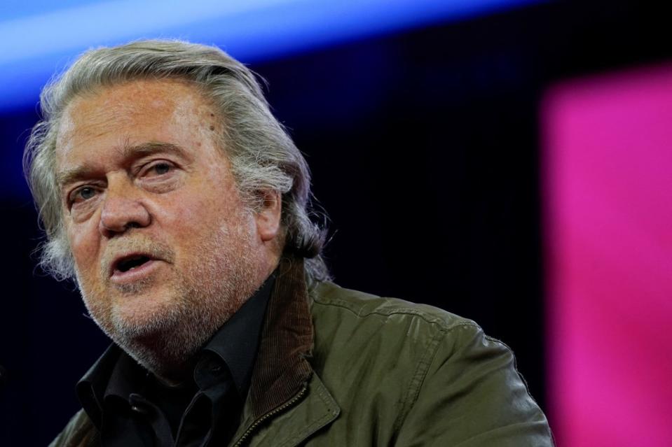 Former Trump adviser Steve Bannon appeared to criticize his ex-boss over his TikTok stance. REUTERS