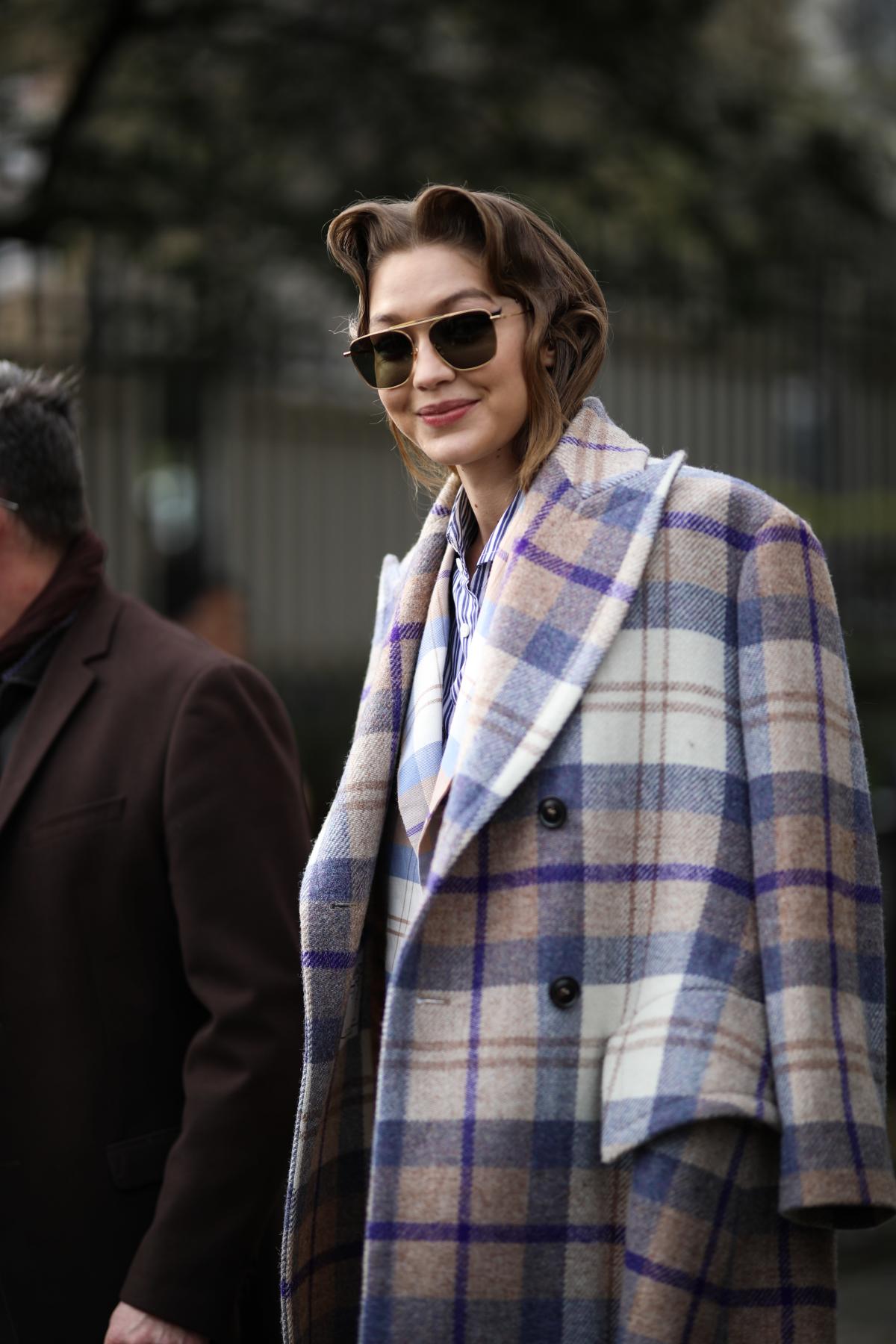 Gigi Hadid Buys a Major Piece of Art in a Major Puffer Coat