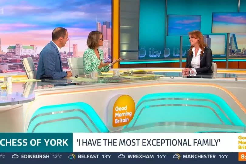 Sarah Ferguson was grilled by Susanna Reid and Martin Lewis