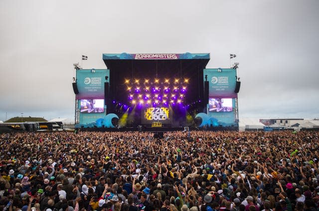 Boardmasters music and surfing festival 