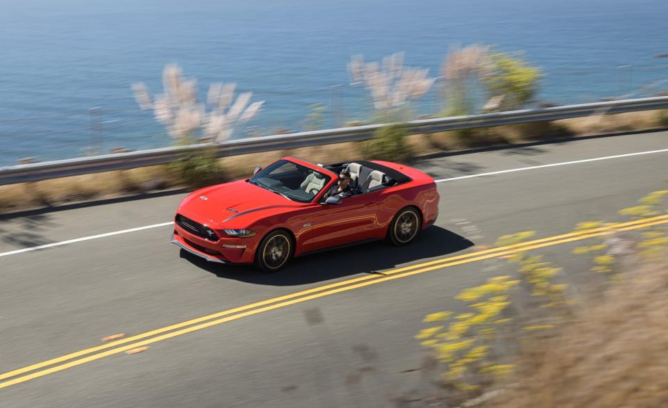 <p>2020 Ford Mustang EcoBoost High Performance package convertible</p>