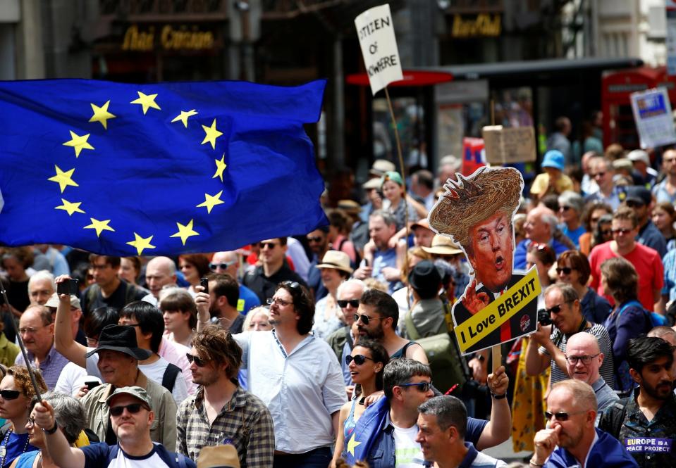 Brexit march: Tens of thousands take to London streets to demand new referendum on terms of EU departure