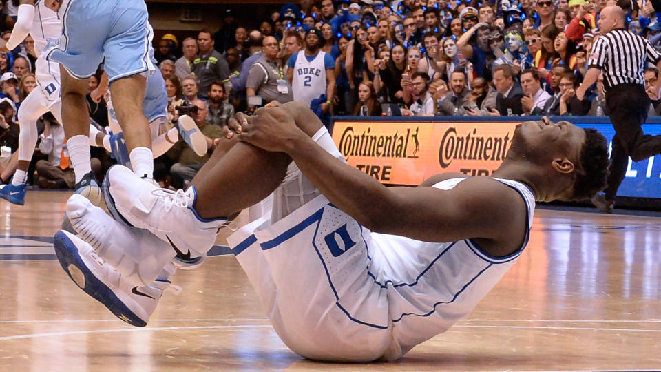 Zion Williamson's knee injury only strengthened his case for National Player of the Year. (Getty)