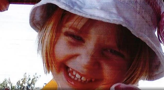 Alia Bugsy Goble, four, went missing seven months ago. Source: AFP