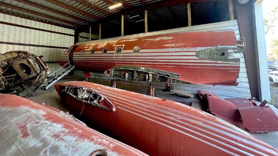 Elvis Presley's 1969 Lockheed Jetstar to become an RV to cruise the Vegas strip. 