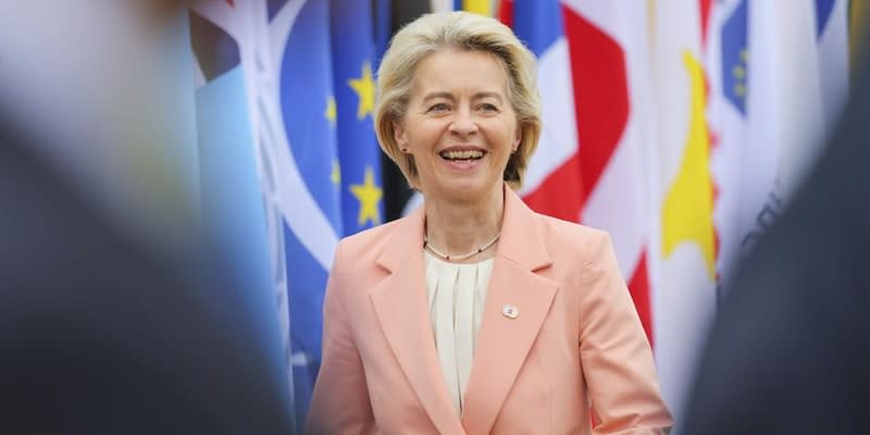 Ursula von der Leyen wird die EU-Kommission wahrscheinlich auch die kommenden fünf Jahre führen.<span class="copyright">Denis Balibouse/KEYSTONE/REUTERS/dpa/picture alliance</span>