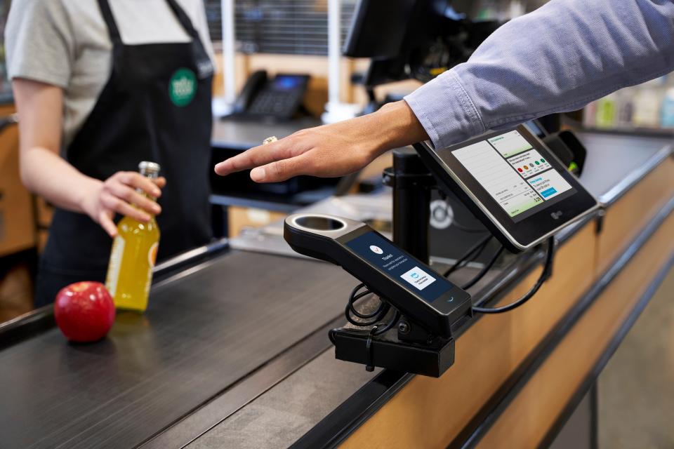 Amazon is expanding its palm payment technology, Amazon One, to Austin-area Whole Foods stores. After uploading a scan of their palm and lnking it to a credit or debit card, customers can pay at checkout by holding their hand over a scanner.