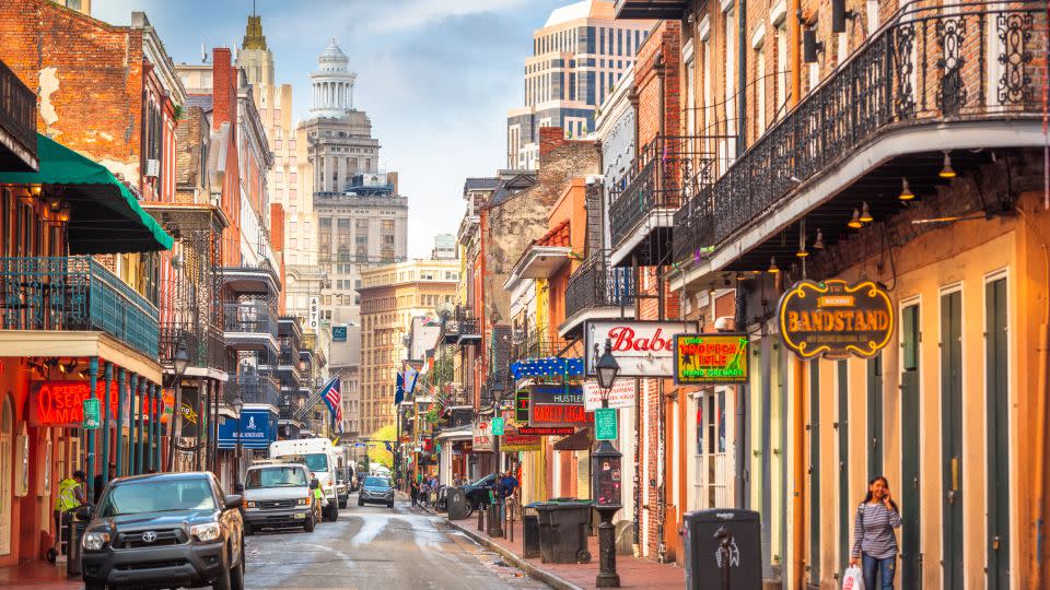 Bourbon Street in New Orleans’ French Quarter. - Sean Pavone/iStock Editorial/Getty Images