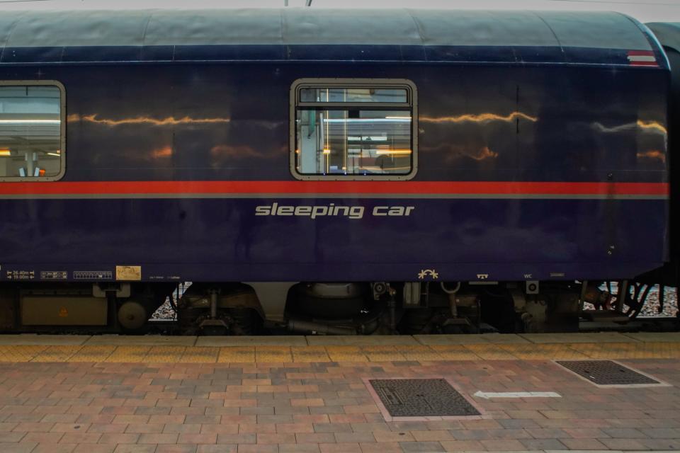 A sleeper car on a Nightjet train.