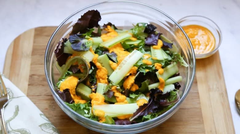 Miso ginger salad