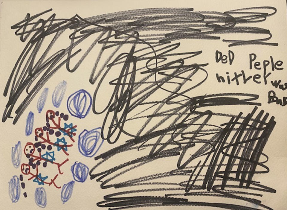The picture my 6-year-old drew that caused some trouble at school. (Courtesy Sarah Gundle)