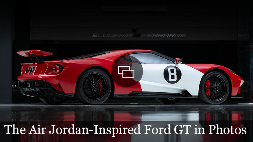 The Air Jordan 1-Inspired 2022 Ford GT in Photos