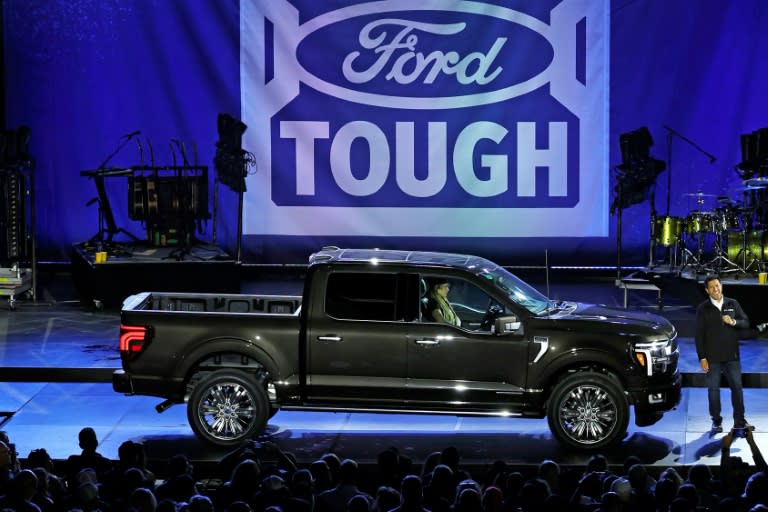 Strong demand for the F-150 and other trucks lifted Ford's sales, despite the effect of increased borrowing rates (JEFF KOWALSKY)