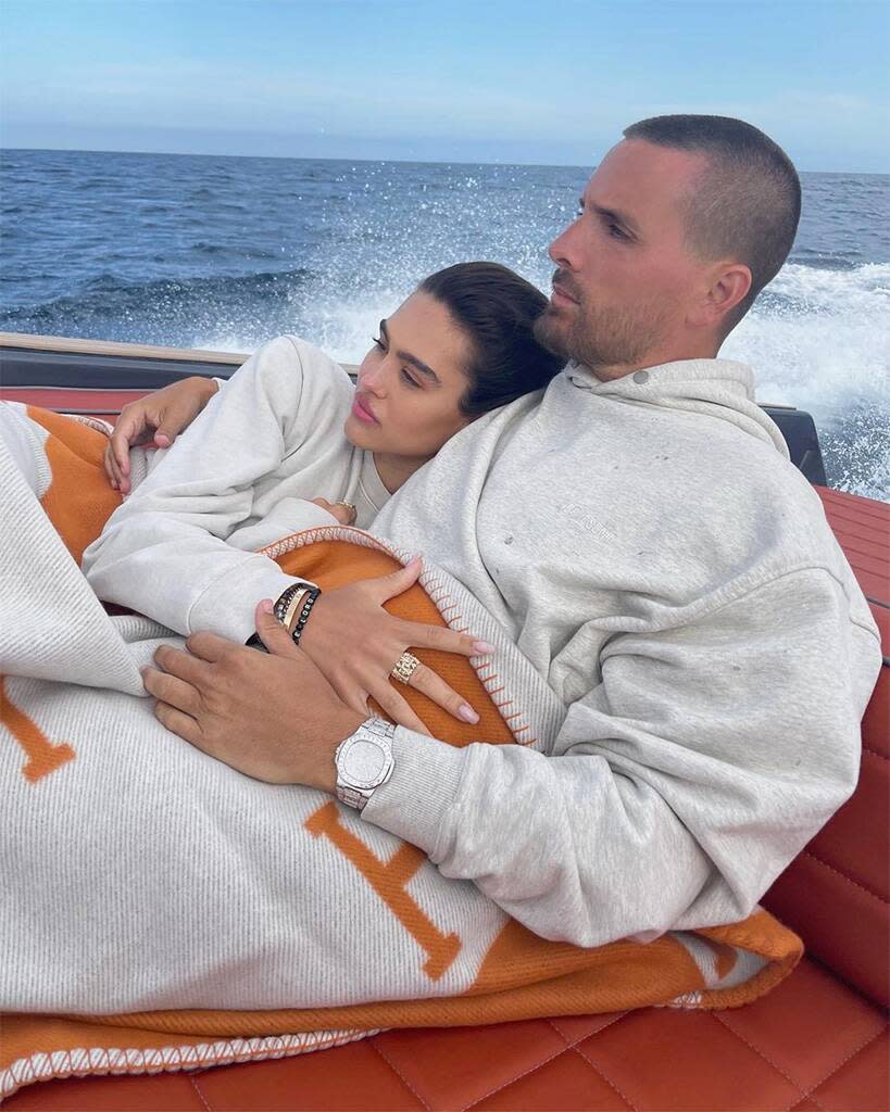 Scott Disick, Amelia Hamlin, Boat, Trip, Instagram