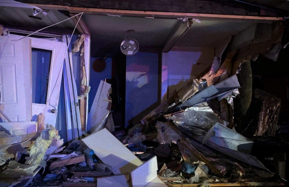 At least four homes and several vehicles were hit by two cars that were street racing in August 2022, according to the Des Moines Police Department. One family was displaced after the cars struck their home.