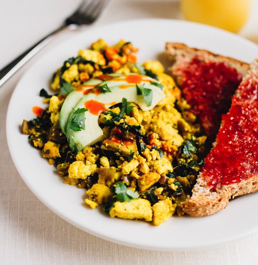 Golden Tofu Scramble from Eating Bird Food