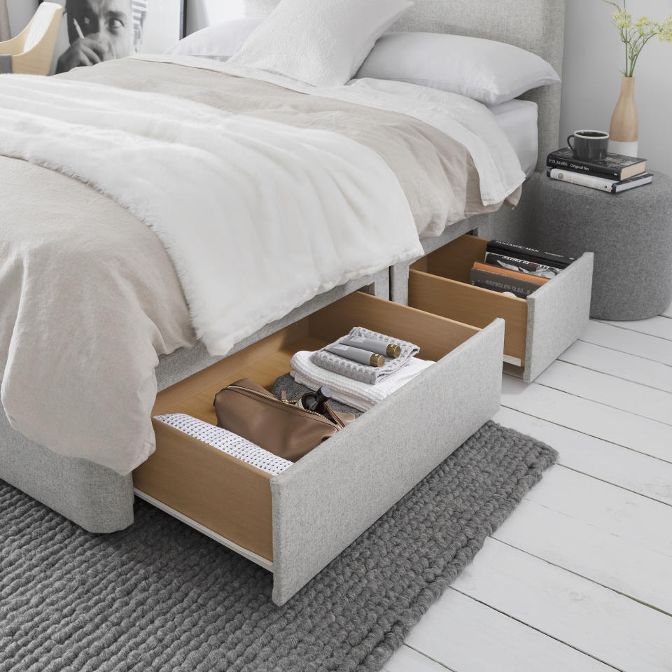 7. Utilize the space underneath the bed