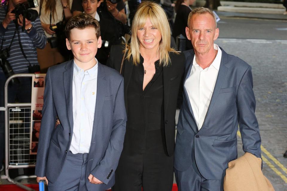 Woody pictured with his parents Zoe Ball and Norman Cook, Fatboy Slim, in 2015 (Getty)