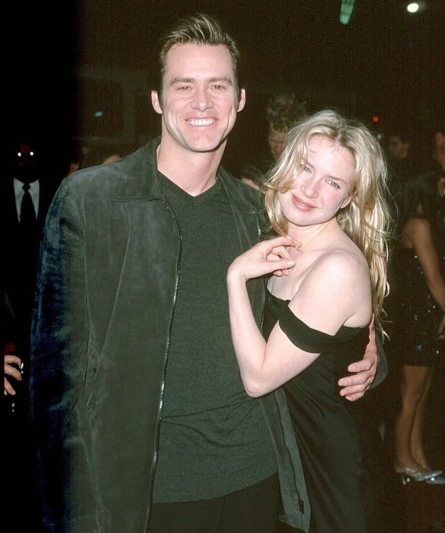 Jim Carrey y Renee Zellweger (Foto: Pinterest @Cathiee)