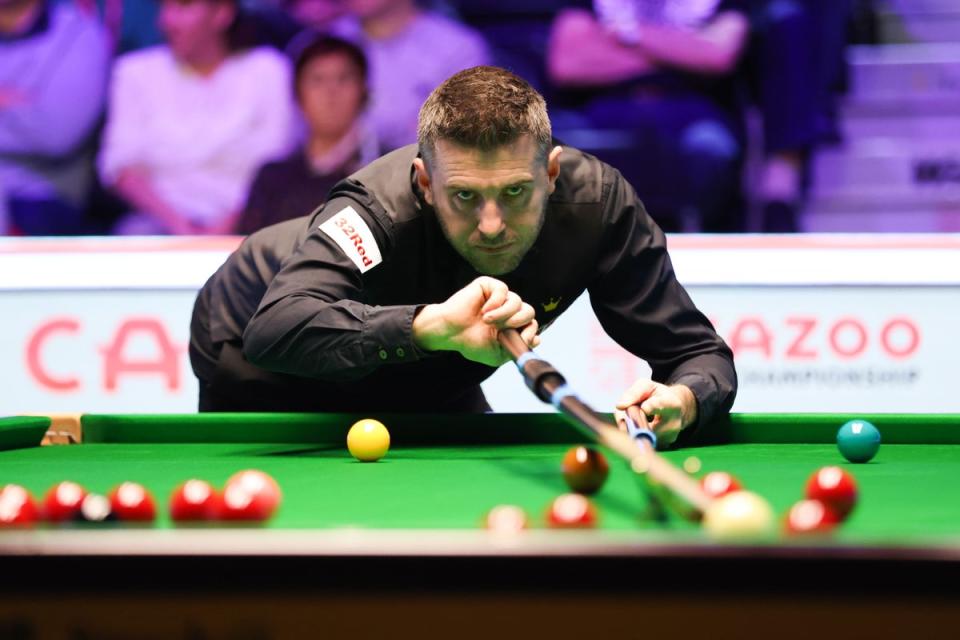 Mark Selby beat Neil Robertson 6-4 in Brentwood (Isaac Parkin/PA). (PA Wire)