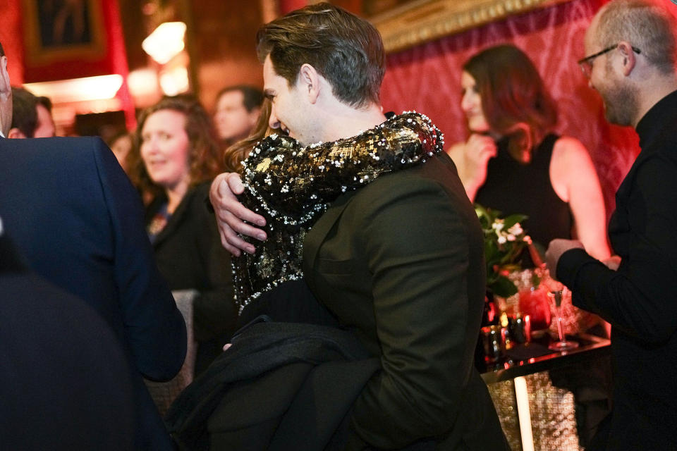 WHEN THEY SHARED A MOMENT AT A PRE-BAFTAS PARTY