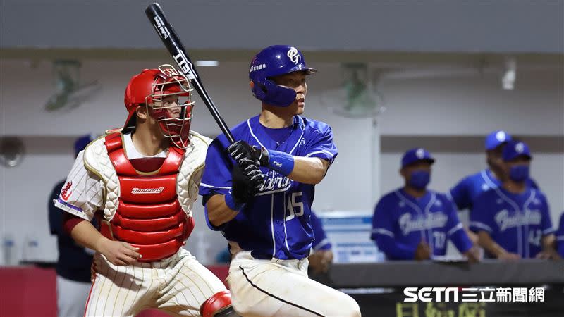 戴培峰送回勝利打點。（圖／記者劉彥池攝影）