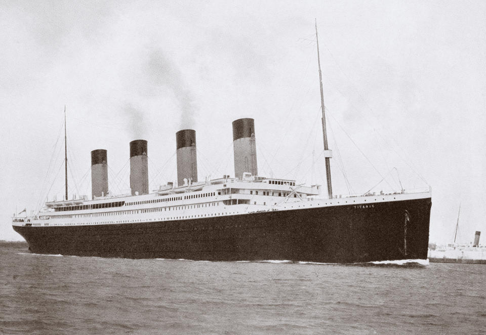 14: The launch of the Titanic, 1911