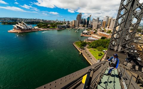 Sydney Harbour Bridge Climb, Australia - Credit: Alamy