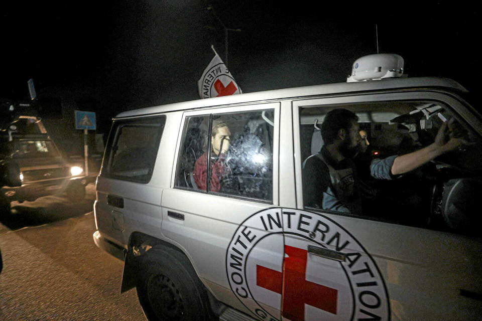De nouveaux otages pourraient être libérés pendant ce septième jour de trêve.  - Credit:MUSTAFA HASSONA / ANADOLU / Anadolu via AFP