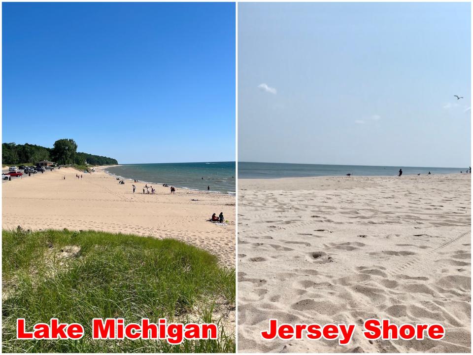 Lake Michigan vs. Jersey Shore comparison