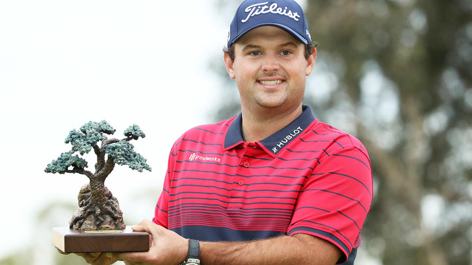 Patrick Reed, pictured here with the trophy after winning the Farmers Insurance Open. 