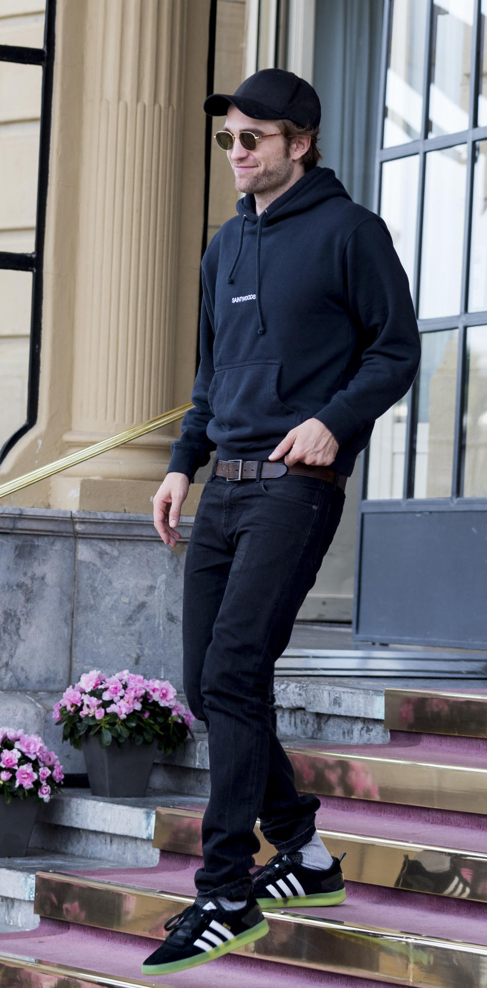 Robert Pattinson is seen arriving at Maria Cristina Hotel during 66th San Sebastian Film Festival. (Photo by Juan Naharro Gimenez/WireImage)