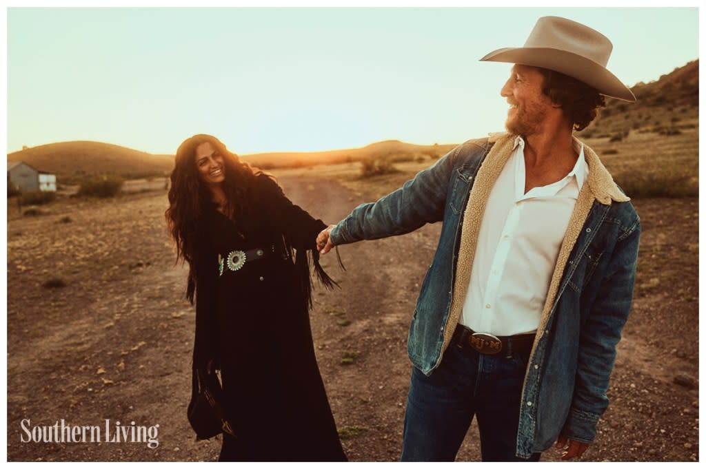 Matthew McConaughey and Camila Alves open up about moving to Texas amid a “family crisis.”