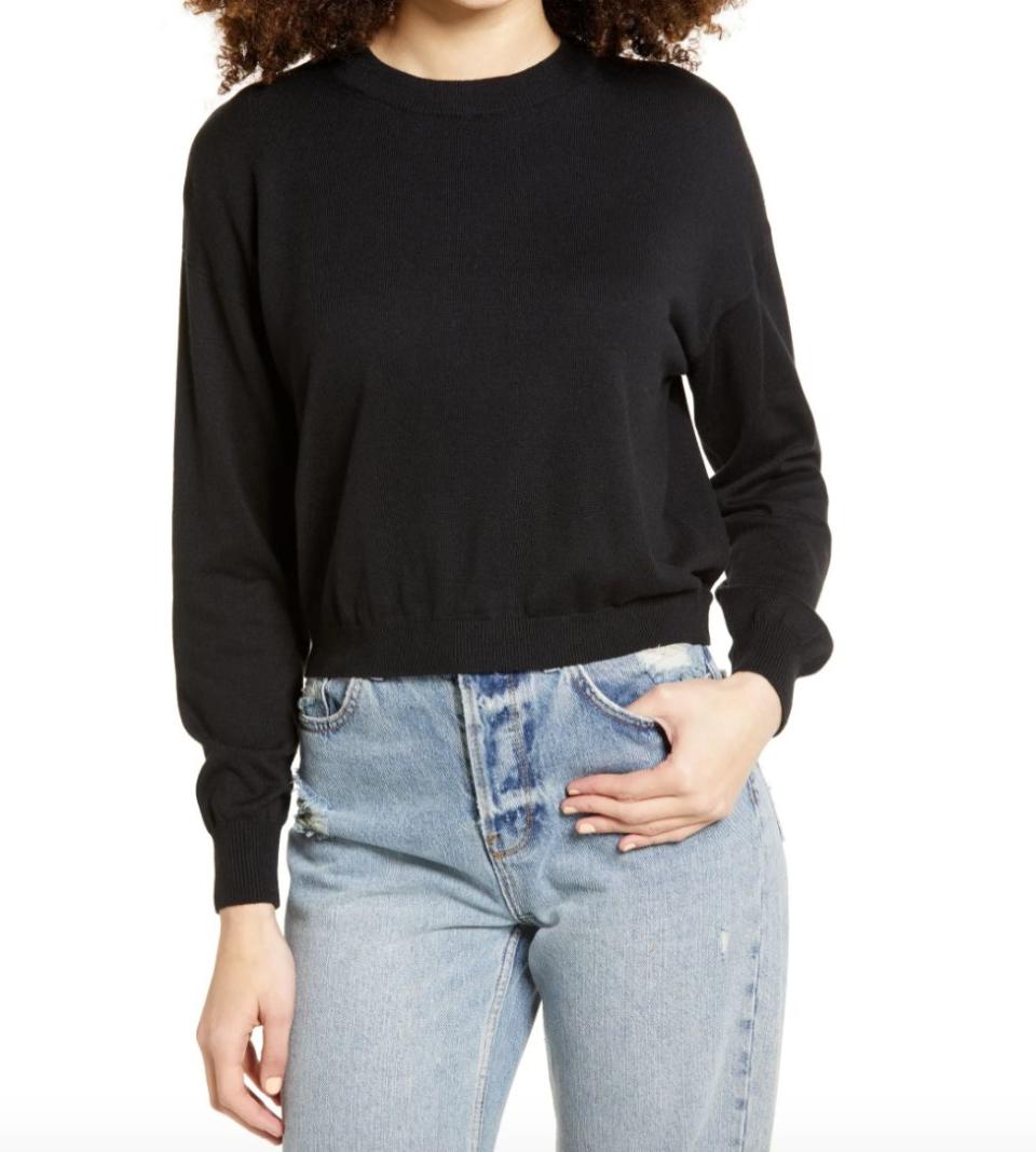 Okay, so I spotted <a href="https://fave.co/2JcICsg" target="_blank" rel="noopener noreferrer">this sweater</a> last week at Nordstrom and thought the deal was too good to be true. So I ordered it with a little hesitancy &mdash; I mean, how would a $10 sweater feel and hold up? Fortunately, it came within a couple of days and I've already worn it twice in a row. It's soft on the skin and thin enough so you won't be sweating all day at work. The sweater is definitely loose (I got my normal size), which I actually prefer, but I'd size down if you want a tighter fit. I love it so much that I'm buying it this week in <a href="https://fave.co/2JcICsg" target="_blank" rel="noopener noreferrer">gray, sky blue</a> and this <a href="https://fave.co/33gWJn" target="_blank" rel="noopener noreferrer">pretty persimmon</a> shade.<strong> - Pardilla</strong>