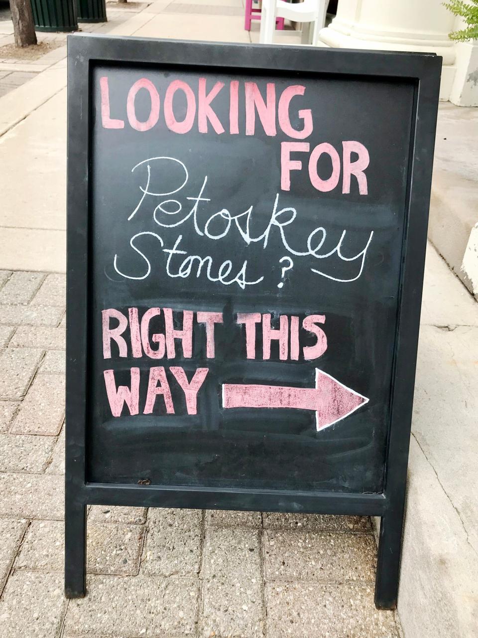 Petoskey stone products can be found in plenty of stores in downtown Petoskey.