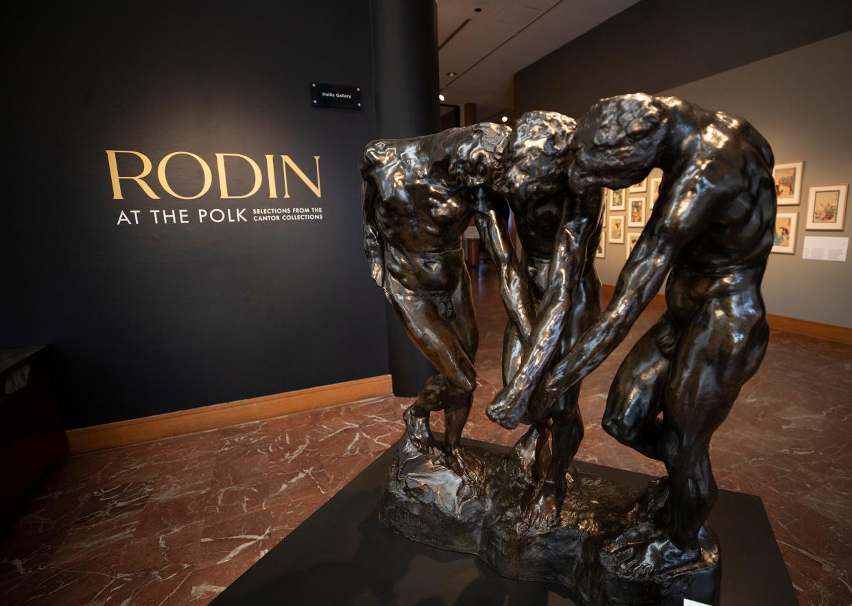 Three bronze pieces from one of the world’s most revered sculptors, Auguste Rodin, are on display in the Hollis Gallery, with the promise of more to come.