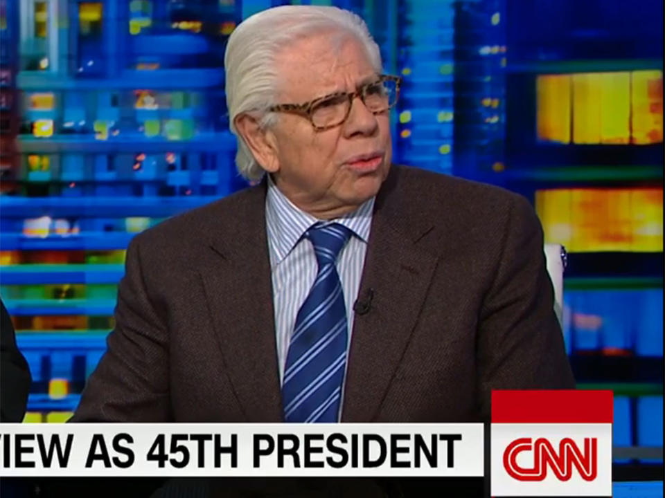 Carl Bernstein told CNN he believes the Trump administration is involved in a 'cover-up': CNN/Screengrab