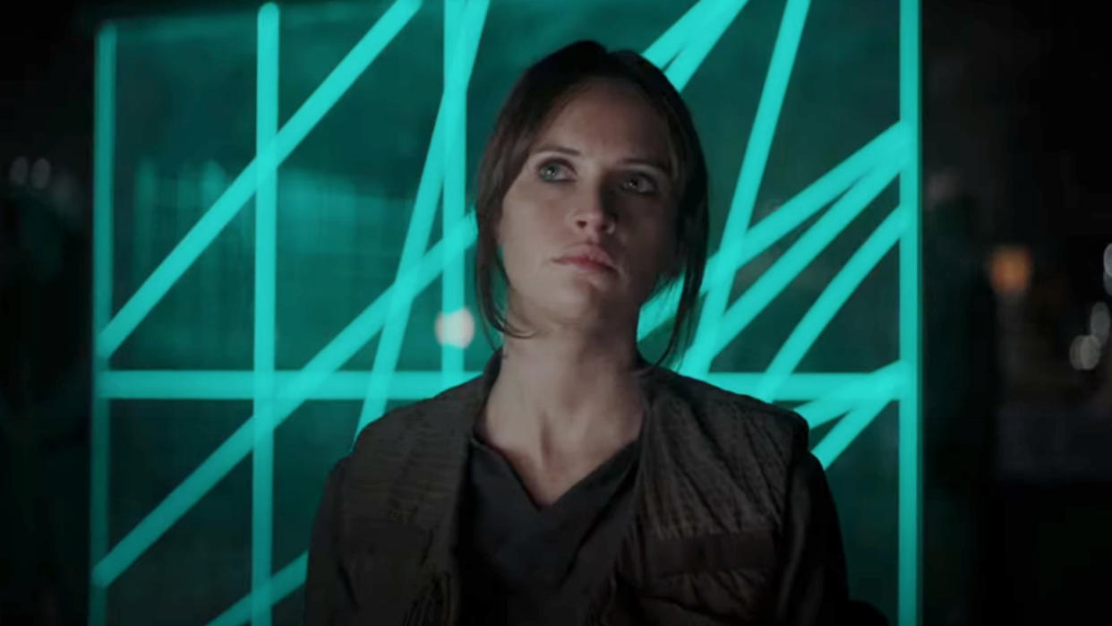  Felicity Jones in Rogue One: A Star Wars Story. 