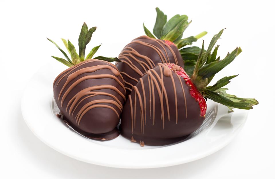 Chocolate-dipped strawberries are beautiful, delicious and easy to make.