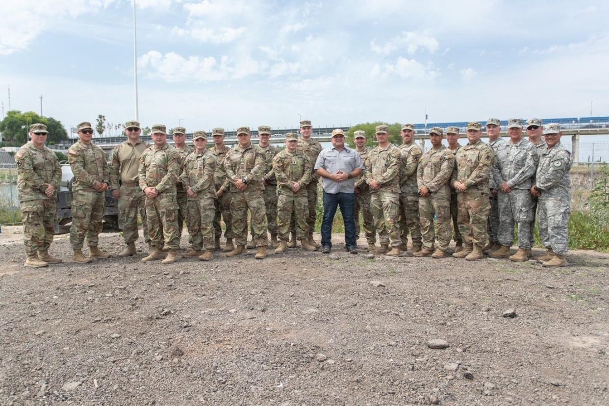 Missouri National Guard members deployed at the country's southern border near Eagle Pass, Texas.