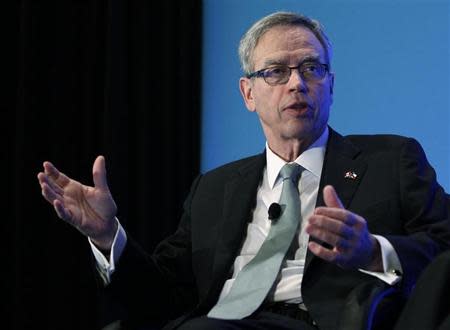 Canada's Natural Resources Minister Joe Oliver speaks at the annual IHS CERAWeek conference in Houston, Texas March 4, 2014. REUTERS/Rick Wilking