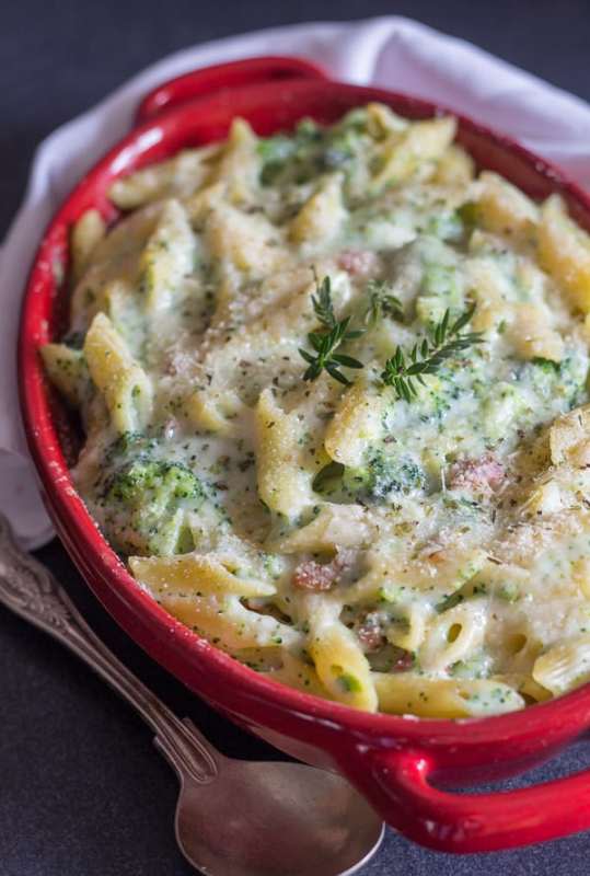 <p>An Italian In My Kitchen</p><p>Made with broccoli, Parmesan cheese and a creamy white sauce, it makes the most delicious pasta casserole!</p><p><strong>Get the recipe: <a href="https://anitalianinmykitchen.com/creamy-broccoli-bacon-pasta-casserole" rel="nofollow noopener" target="_blank" data-ylk="slk:Creamy Broccoli Bacon Penne Casserole;elm:context_link;itc:0;sec:content-canvas" class="link ">Creamy Broccoli Bacon Penne Casserole</a></strong></p><p><strong>Related: <a href="https://www.yahoo.com/lifestyle/41-easy-pasta-meals-feed-200000096.html" data-ylk="slk:41 Tasty Pasta Dish Recipes to Feed a Crowd;elm:context_link;itc:0;sec:content-canvas;outcm:mb_qualified_link;_E:mb_qualified_link;ct:story;" class="link  yahoo-link">41 Tasty Pasta Dish Recipes to Feed a Crowd</a></strong></p>