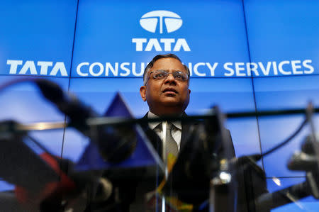 Tata Sons chairman-designate Natarajan Chandrasekaran speaks during a news conference in Mumbai, India January 12, 2017. REUTERS/Danish Siddiqui