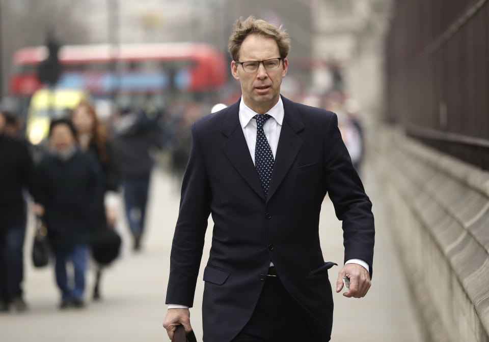 Conservative MP Tobias Ellwood has been Defence Minister since 2017. Source: PA