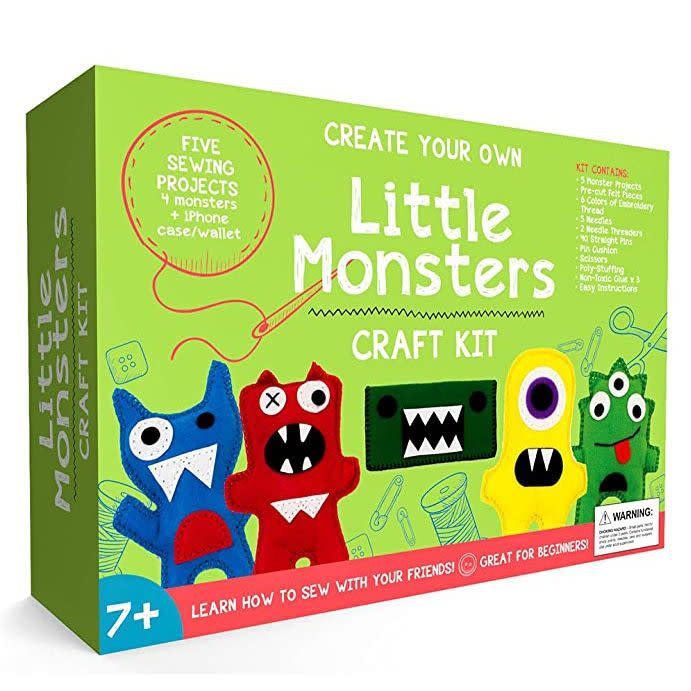 Little Monsters Beginners Sewing Craft Kit for Kids