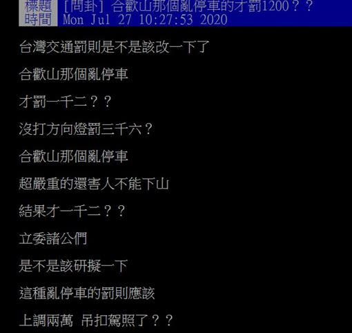 網友發文。（圖／翻攝自PTT）