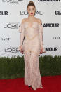 <p>We're all for going nude - but Amber Heard's perfectly-matched skin tone ruffles feel like they're right on the border of creepy and couture.</p>