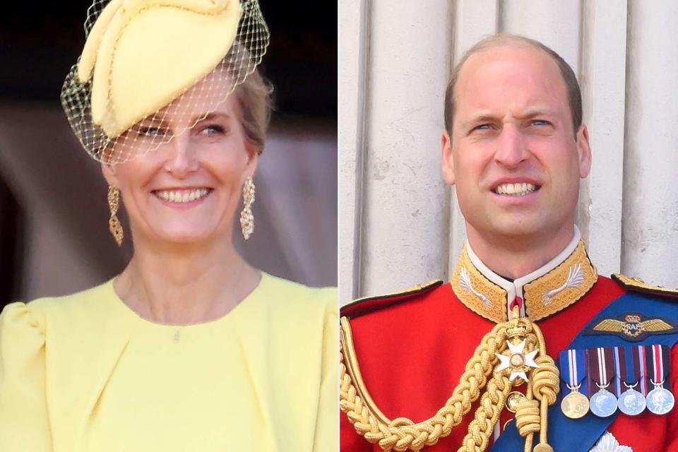 <p>Chris Jackson/Getty; Karwai Tang/WireImage</p> Sophie, the Duchess of Edinburgh at Trooping the Colour on June 15, 2024; Prince William at Trooping the Colour on June 15, 2024.