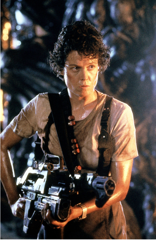 <p>You can’t talk about tough without talking about Ellen Ripley. Originally, the role was written for a male hero, but Ridley Scott ultimately changed it to portray a heroine played flawlessly by Sigourney Weaver. From <a href="https://www.popularmechanics.com/technology/gadgets/a17562208/build-your-own-boring-company-flamethrower/" rel="nofollow noopener" target="_blank" data-ylk="slk:flamethrowers;elm:context_link;itc:0;sec:content-canvas" class="link ">flamethrowers</a>, to powered work loaders, to pulse rifles, Ripley wielded some serious weaponry to survive the onslaught of aliens each film threw at her. Few have reached the legendary status Weaver established as Ripley throughout the course of the <em>Alien</em> franchise.</p>